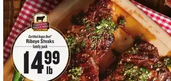 Schnucks Certified Angus Beef Ribeye Steaks offer