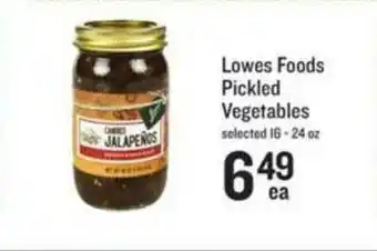 Schnucks Lowes Foods Pickled Vegetables offer