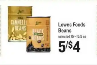 Schnucks Lowes Foods Beans offer
