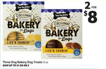 Winn Dixie Three Dog Bakery Dog Treats offer