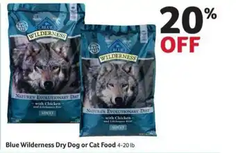 Winn Dixie Blue Wilderness Dry Dog Or Cat Food offer