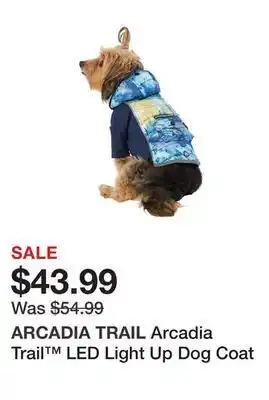 Petsmart Arcadia trail™ led light up dog coat offer