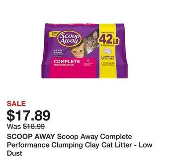 Petsmart Scoop away complete performance clumping clay cat litter - low dust offer