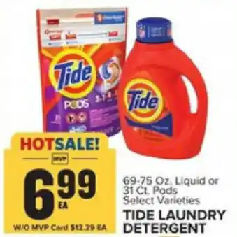 Food Lion Tide Laundry Detergent 69-75 oz offer