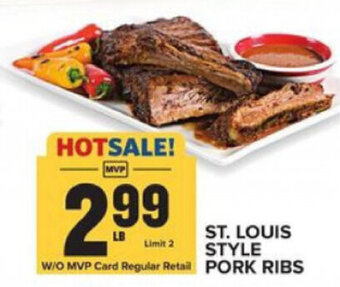 Food Lion St.Louis Style Pork Ribs offer
