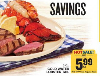 Food Lion Cold Water Lobster Tail 3 oz offer