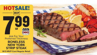 Food Lion Boneless New York Strip Steak offer