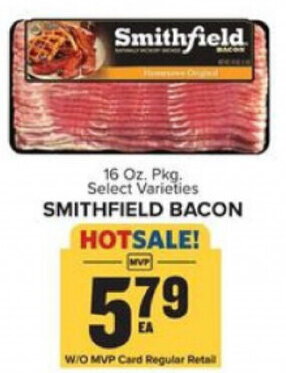 Food Lion Smithfield Bacon 16 oz offer