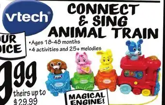 Ollie's Vtech® connect & sing animal train offer
