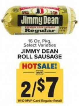 Food Lion Jimmy Dean Roll Sausage 16 oz offer