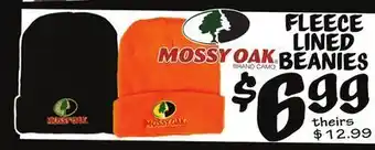Ollie's Mossy oak® fleece lined beanies offer