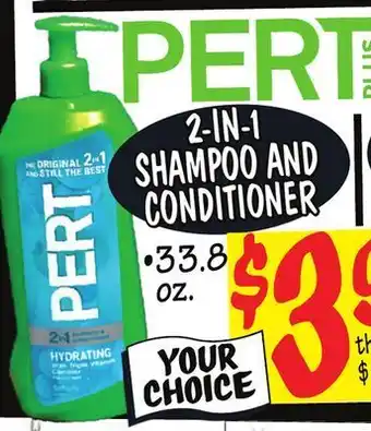 Ollie's Pert 2-in-1 shampoo and conditioner offer