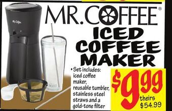 Ollie's Mr. coffee iced coffee maker offer