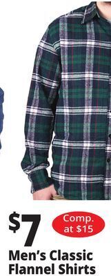 Ocean State Job Lot Men's classic flannel shirts offer