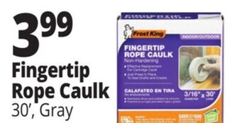 Ocean State Job Lot Fingertip rope caulk offer