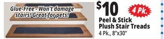 Ocean State Job Lot Peel & stick plush stair treads offer