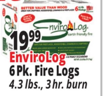 Ocean State Job Lot Envirolog 6pk. fire logs offer