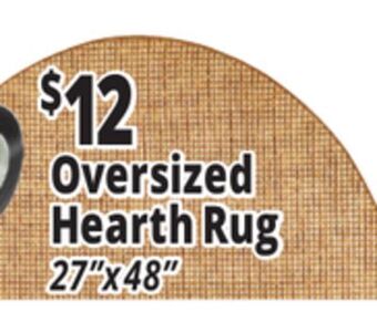 Ocean State Job Lot Oversized hearth rug offer