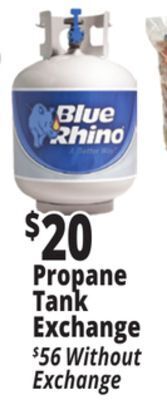 Ocean State Job Lot Propane tank exchange offer