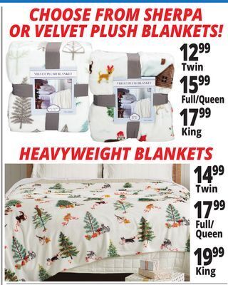 Ocean State Job Lot Velvet plush blankets offer