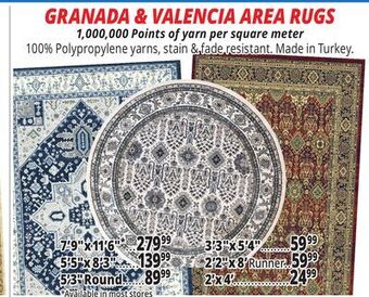 Ocean State Job Lot Granada & valencia area rugs offer
