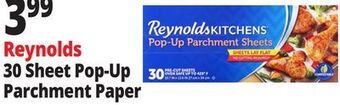Ocean State Job Lot Reynolds 30 sheet pop-up parchment paper offer