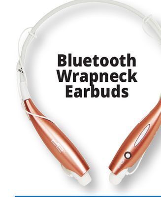 Ocean State Job Lot Bluetooth wrapneck earbuds offer