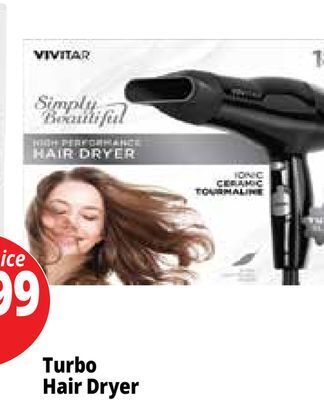 Ocean State Job Lot Turbo hair dryer offer