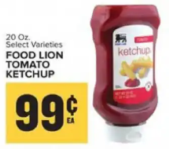Food Lion Food Lion Tomato Ketchup 20 oz offer