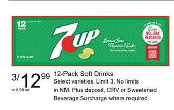 Walgreens 12-Pack Soft Drinks offer