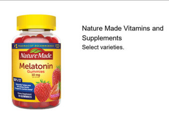 Walgreens Nature Made Vitamins and Supplements offer
