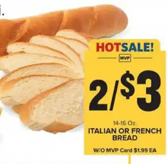Food Lion Italian or French Bread 14-16 oz offer