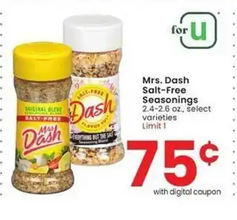 Albertsons Mrs. dean salt-free seasonings offer