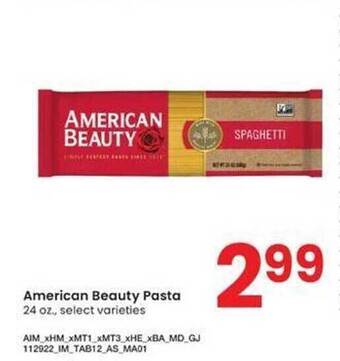 Albertsons American beauty pasta offer