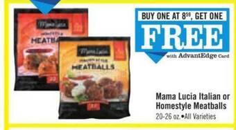 Price Chopper Mama lucia italian or homestyle meatballs offer