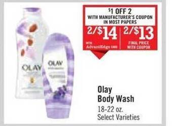 Price Chopper Olay body wash offer