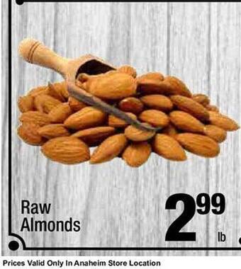 Super King Markets Raw almonds offer