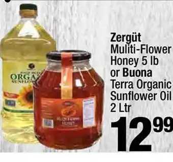 Super King Markets Zergüt muliti flower honey 5 lb or buona terra organic sunflower oil offer