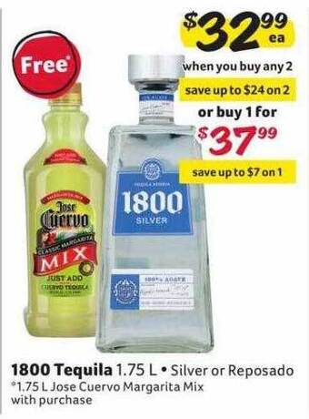 Winn Dixie 1800 tequila offer