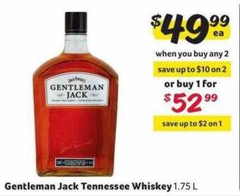 Winn Dixie Gentleman jack tennessee whiskey offer