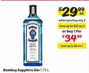 Winn Dixie Bombay sapphire gin offer