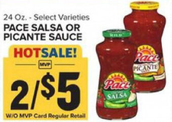 Food Lion Pace Salsa or Picante Sauce 24 oz offer