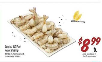 Sprouts Farmers Market Jumbo ez peel raw shrimp offer