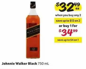 Winn Dixie Johnnie walker black offer