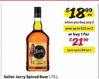 Winn Dixie Sailor jerry spiced rum offer