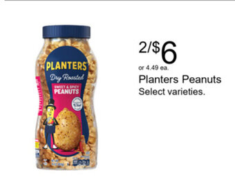 Walgreens Planters Peanuts offer