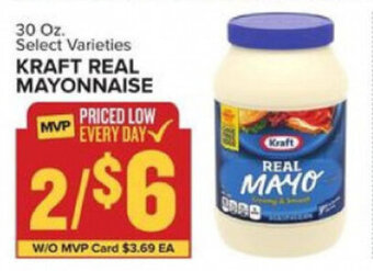 Food Lion Kraft Real Mayonnaise 30 oz offer