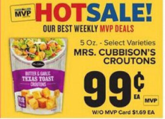 Food Lion Mrs. Cubbison's Croutons offer