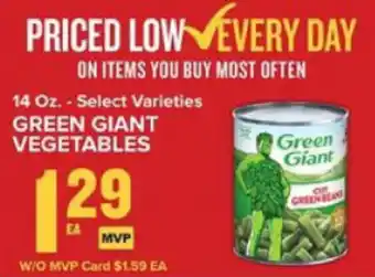 Food Lion Green Giant Vegetables 14 oz offer