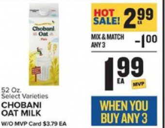 Food Lion Chobani Oat Milk 52 oz. offer